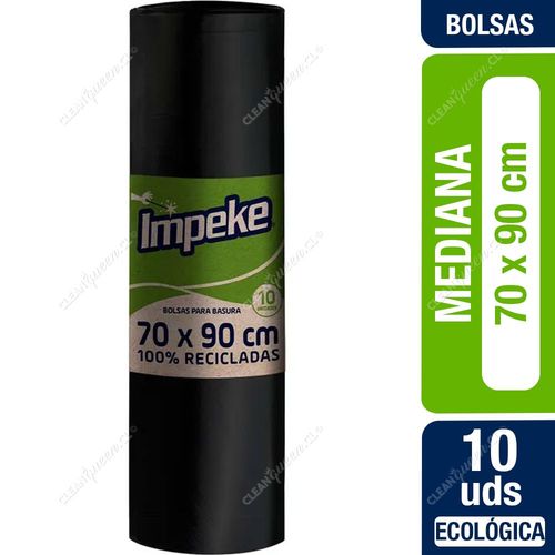 Impeke Bolsas Basura Mediana 70 x 90 cm 10 un