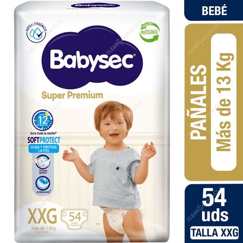 Babysec Pañales Super Premium Talla XXG 54 un