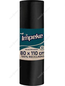 Impeke Bolsas Basura Grande 80 x 110 cm 10 un