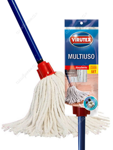 Virutex Mopa Redonda Algodón Set