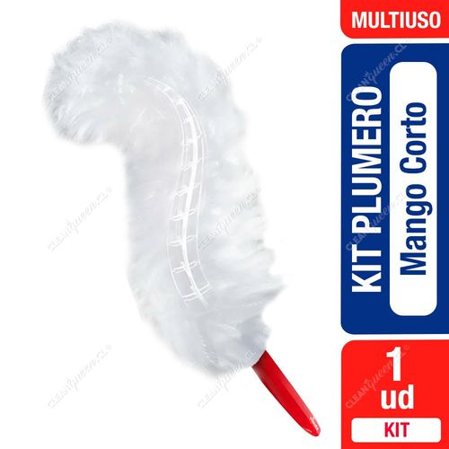 Vileda Plumero Flex & Catch con Mango Corto Kit + 2 Repuestos