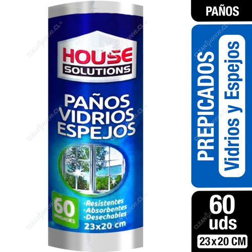 House Solutions Paños Prepicados Vidrios y Espejos 60 un