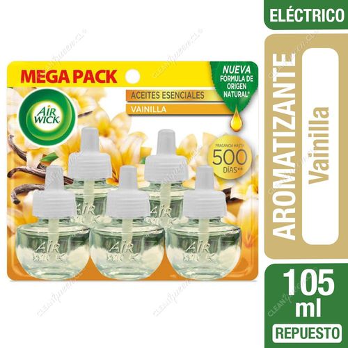 Air Wick Repuesto Aromatizante Ambiental Eléctrico Vainilla 5 un