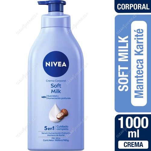 Nivea Crema Corporal Soft Milk Piel Seca 1000 ml