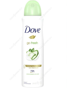Dove Desodorante Aerosol Mujer Go Fresh Pepino y Té Verde 150 ml