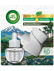 Air Wick Aparato + Repuesto Aromatizante Eléctrico Bosques Nativos 20 ml