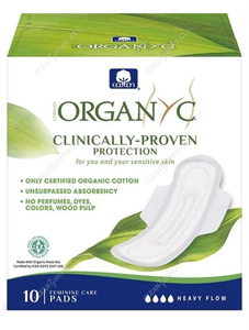 Organyc Toalla Higiénica Nocturna Ultrafina 10 un