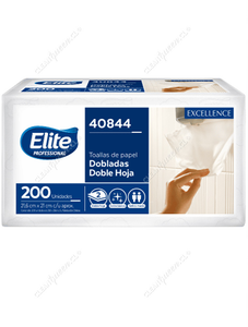 Elite Toalla Papel Professional Interfoliada Doble Hoja 200 un