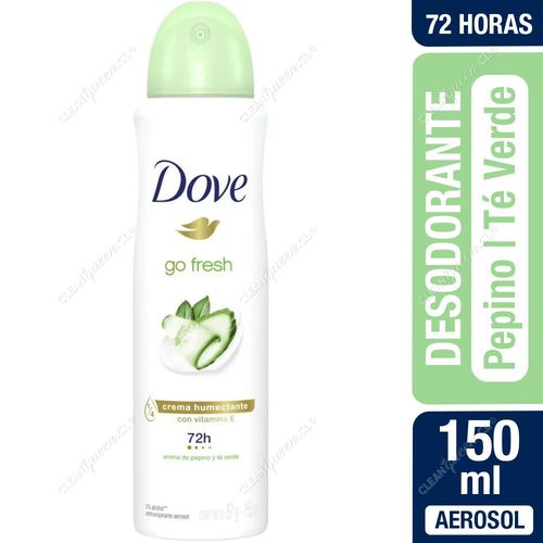 Dove Desodorante Aerosol Mujer Go Fresh Pepino y Té Verde 150 ml