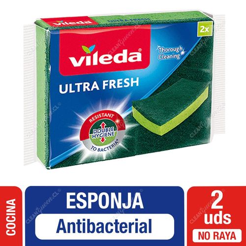 Vileda Esponja Ultra Fresh Antibacterial 2 un