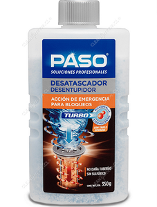 Paso Desatascador Cañerías Turbo Acción de Emergencia 350 g