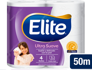 Elite Papel Higiénico Ultra Doble Hoja 50 m 4 un
