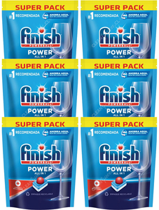 Finish Detergente Lavavajillas Tabletas Power 6 x 30 un