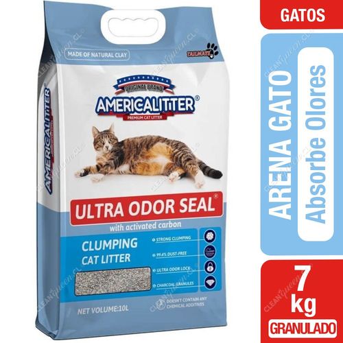 America Litter Arena Gato Ultra Odor Seal Carbón Activado 7 kg