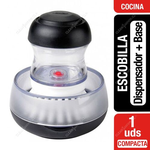 Oxo Escobilla Lavaloza Compacta Dispensador y Base