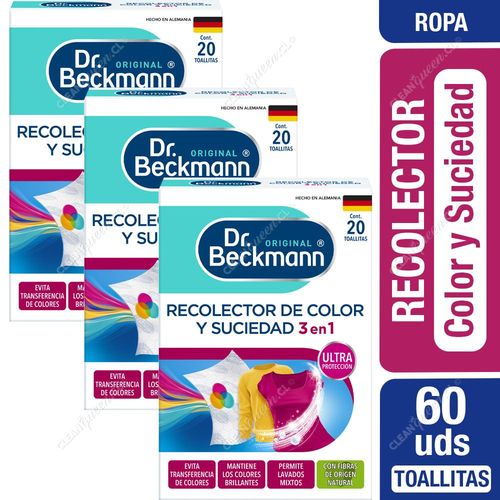 Dr. Beckmann Recolector de Color y Suciedad en Toallitas 3 x 20 un