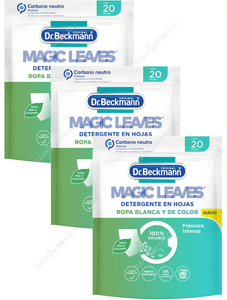 Dr. Beckmann Detergente Láminas Magic Leaves Frescura Intensa 3 x 20 un
