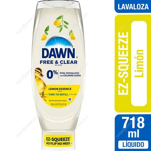 Dawn Lavaloza Ez-Squeeze Free & Clear 718 ml