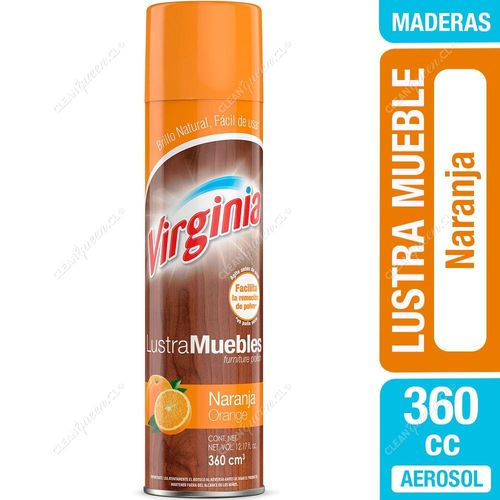 Virginia Lustra Muebles Spray Naranja 360 cc