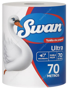 Swan Toalla de Papel Ultra Doble Hoja 70 m