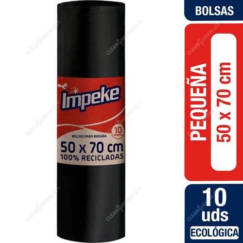 Impeke Bolsas Basura Pequeña 50 x 70 cm 10 un