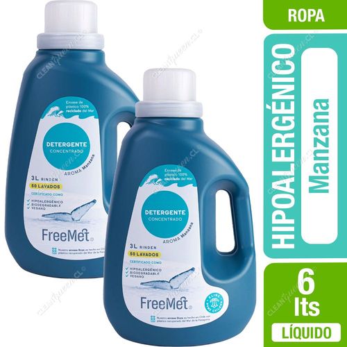 Freemet Detergente Ecológico Concentrado Hipoalergénico 2 x 3 L