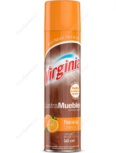 Virginia Lustra Muebles Spray Naranja 360 cc
