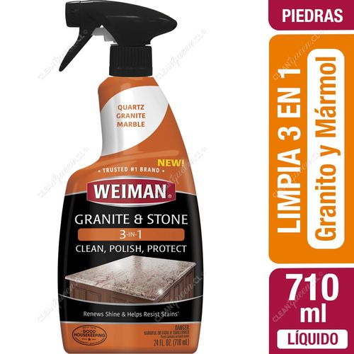 Weiman Limpiador Líquido 3 en 1 Granito y Piedra 710 ml