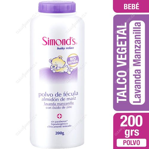 Talco Vegetal Simond’s Lavanda Manzanilla 200 g