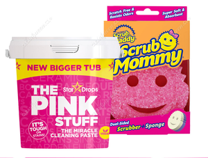 Pack The Pink Stuff Pasta Limpiadora Multiuso 850 g + Esponja Scrub Mommy 1 Unid