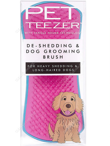 Pet Teezer Cepillo Muda Pelaje Azul & Rosado Grande