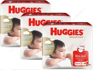 Huggies Pañales Natural Care Talla XG 168 un