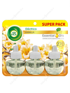 Air Wick Repuesto Aromatizante Ambiental Eléctrico Vainilla Super Pack