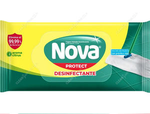 Nova Trapero Húmedo Desinfectante Todo Pisos 10 un