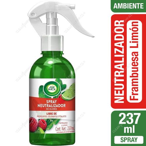 Air Wick Spray Neutralizador Olores Frambuesa y Limón 237 ml