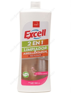 Excell Limpiador + Abrillantador Piso Flotante Flor de Cerezo 900 cc