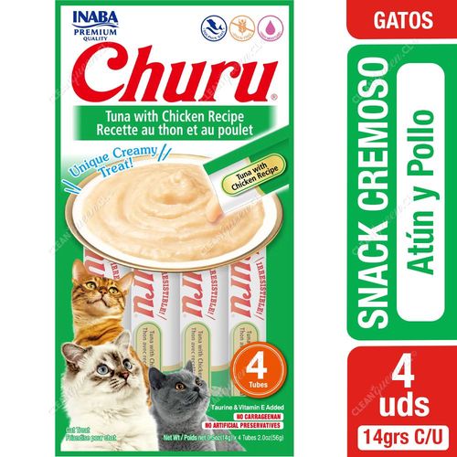 Churu Snack Cremoso Tuna With Chicken Recipe Gato 4 un