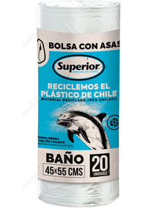 Superior Bolsas de Basura Ecológicas Baño 45 x 55 cm 20 un