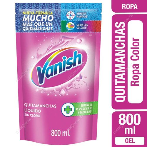 Vanish Quitamanchas Gel Multiuso Ropa Color 800 ml