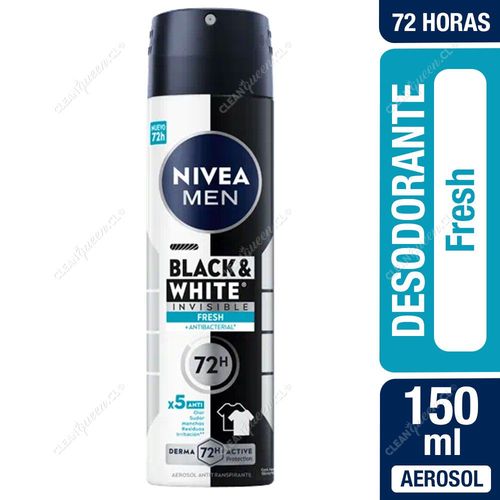 Desodorante Aerosol Hombre Nivea Men Black & White Ultimate Impact Invisible 150 ml