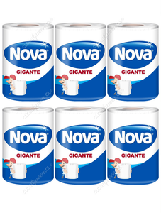Nova Toalla Papel Gigante Doble Hoja 100 m 6 un