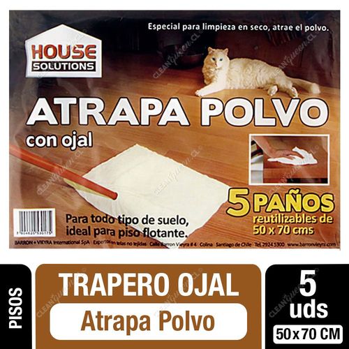 House Solutions Trapero con Ojal Atrapa Polvo 5 un