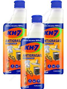 KH-7 Limpiador Antigrasa Recarga 3 x 500 ml