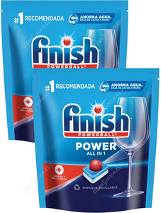 Finish Detergente Lavavajillas Tabletas Power 2 x 80 un