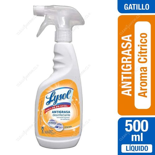 Lysol Antigrasa Desinfectante Cítrico 500 ml