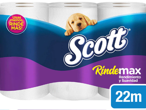 Scott Papel Higiénico Rindemax Doble Hoja 22 m 12 un