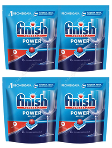 Finish Detergente Lavavajillas Tabletas Power 4 x 80 un