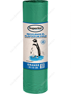 Superior Bolsas de Basura Ecológicas Grande 80 x 110 cm 10 un