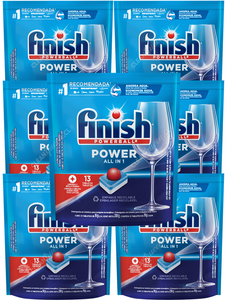 Detergente Lavavajillas Tabletas Finish Power 7 x 13 Unid