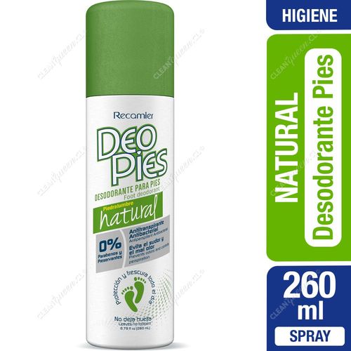 Deo Pies Desodorante Pies Natural Spray 260 ml